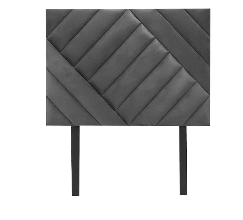 Bennu Grey Queen Diagonal Panel Headboard