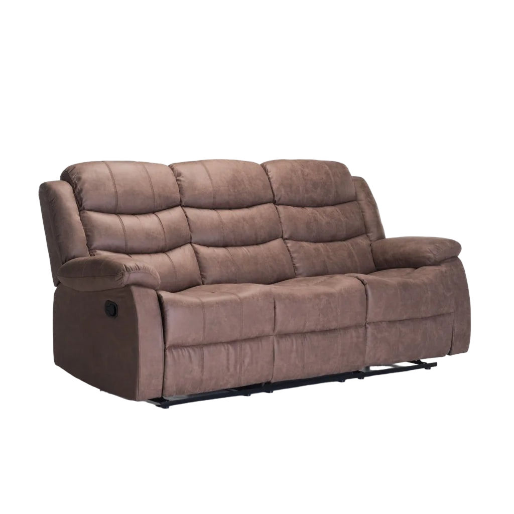 Vividitto - Haara 3 Seater Recliner - Tan