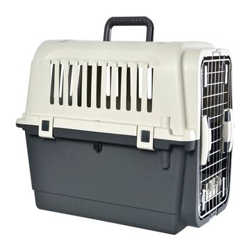 TWO DOOR TRAVEL CARRIER PET KENNEL 6.8KG MAX