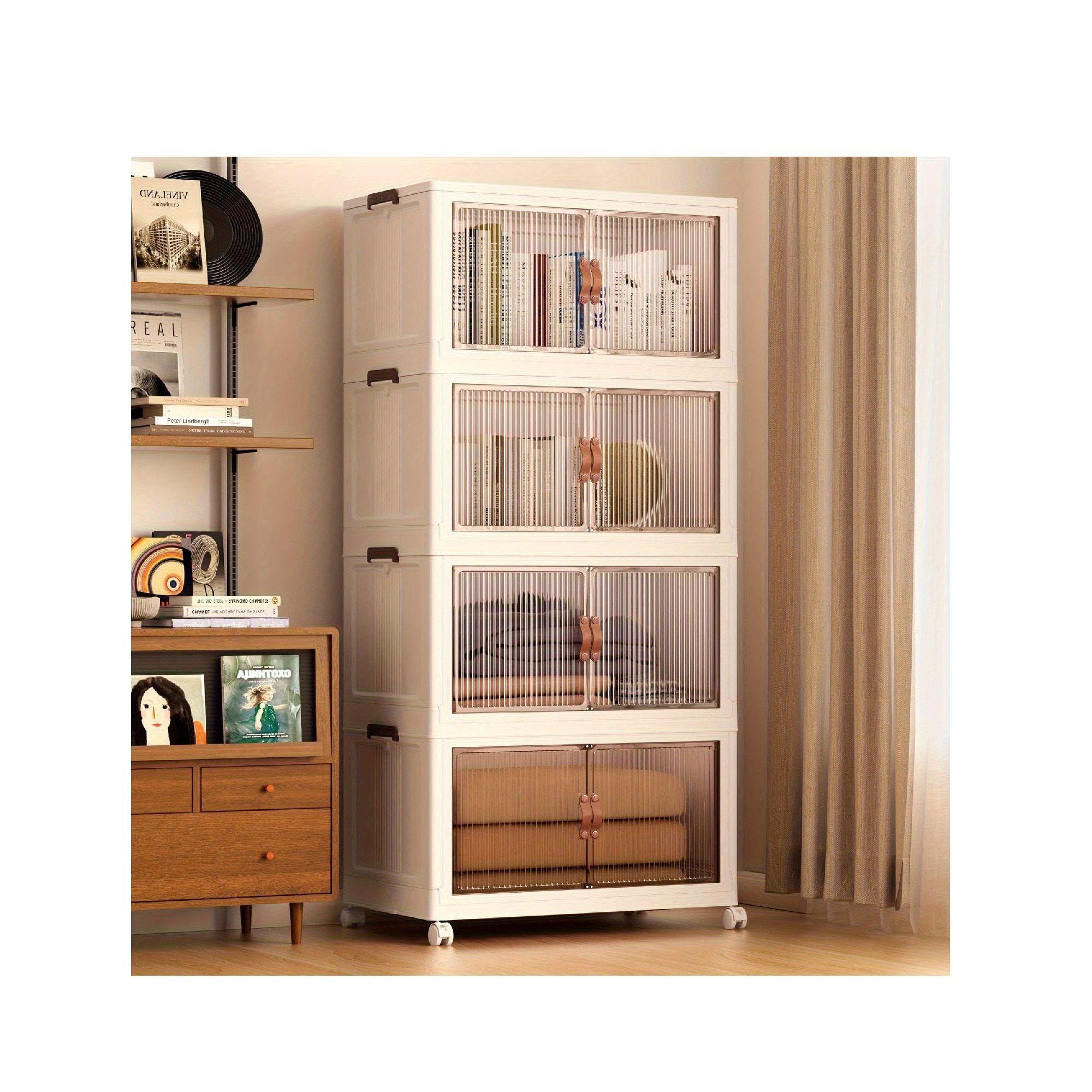 Multi-purpose plastic storage cabinet
