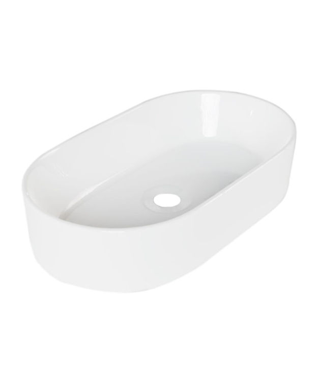 Home And Beyond Aquarius Above Counter Basin 305x530x115mm No Tap Hole – White XWBAQ18A