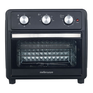 Mellerware Air Fryer Manual Operation Steel Black 23L 1700W "MaxiCrisp"