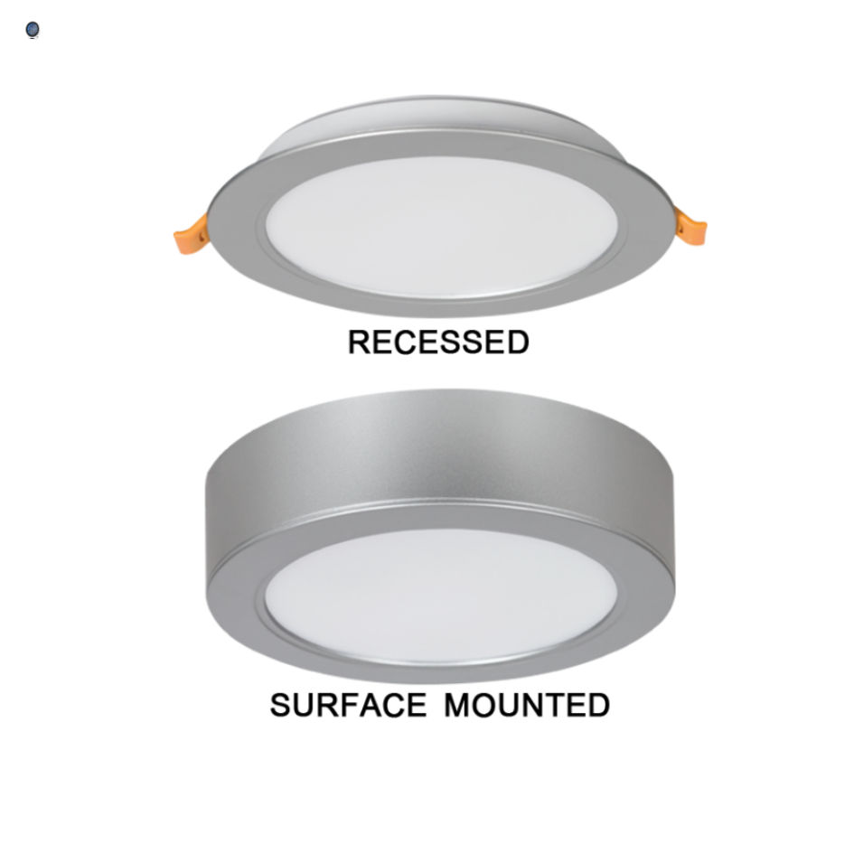 Polycarbonate 2 in one Design Surface Mounted or Recessed Fitting