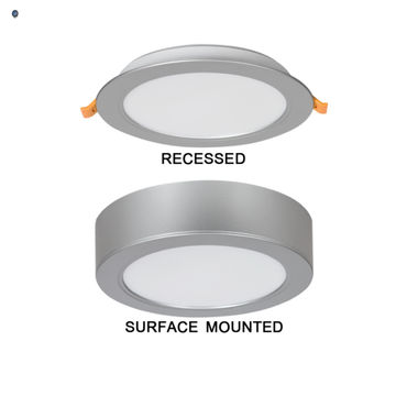 Polycarbonate 2 in one Design Surface Mounted or Recessed Fitting