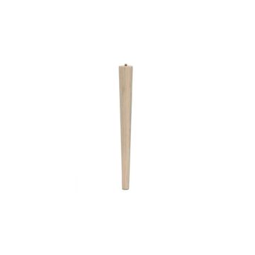 Cone Leg with M8 Bolt, H400mm x 45mm x 25mm, Raw Pine (4 Pack) BY WOODLY