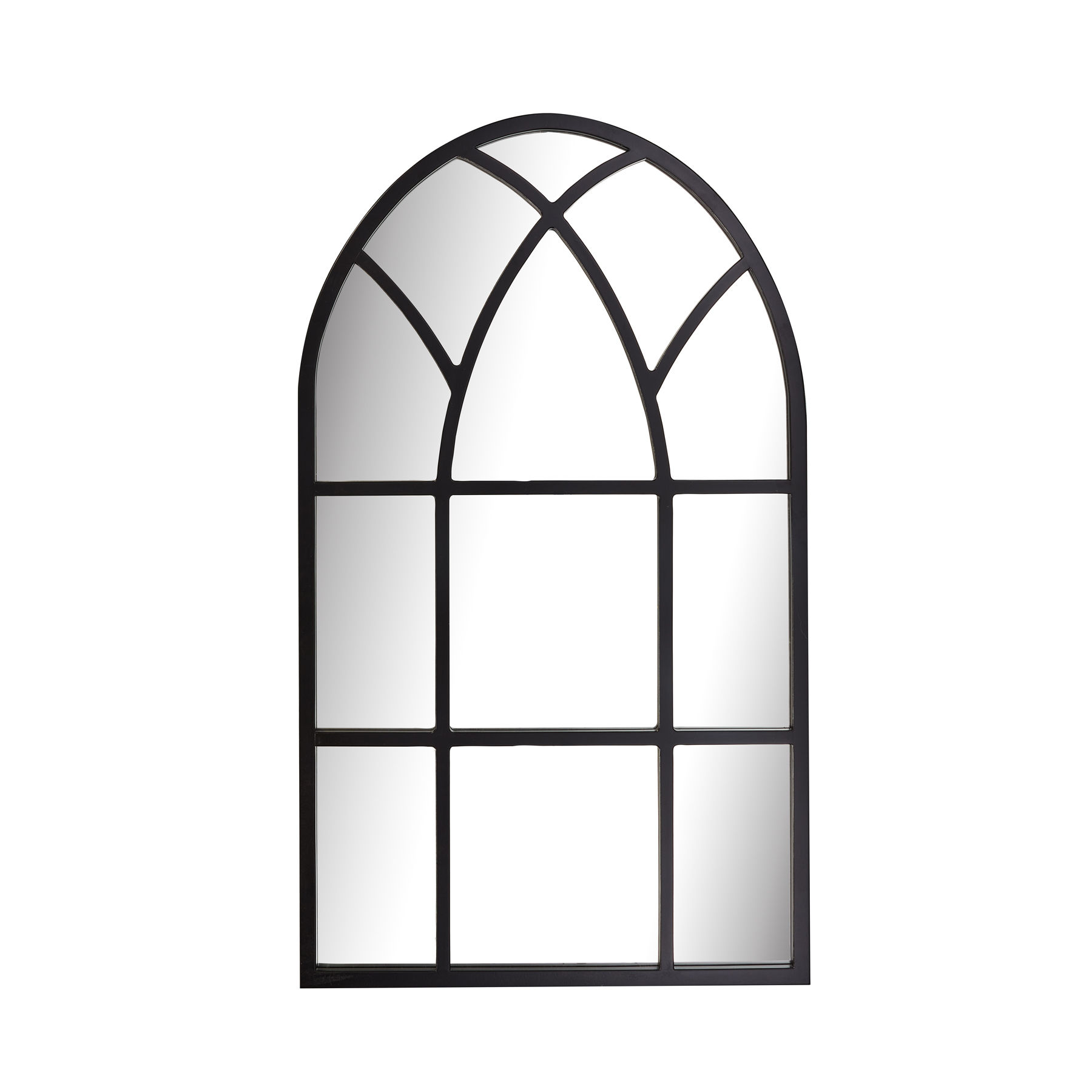 Paramount Mirrors & Prints - Crystal Arch Mirror - Black