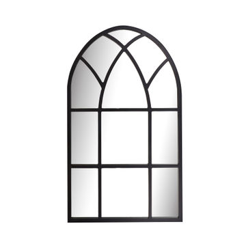 Paramount Mirrors & Prints - Crystal Arch Mirror - Black
