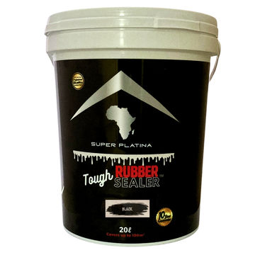 ToughSealer Liquid Rubber - Waterproof Your Roof - Tough Rubber Sealer 20L - Black - 20.0 L