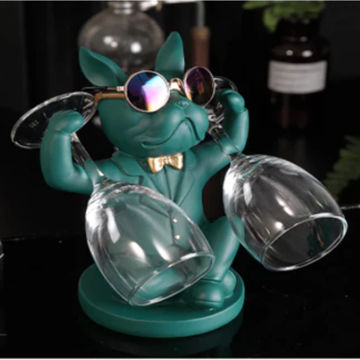 Bulldog Glass Holder-Green