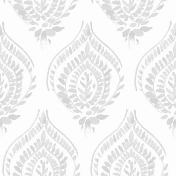 Wallpaper – Ceci Medallion – Grey