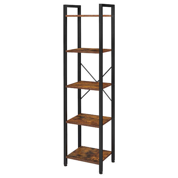 LAZAVA 5-Tier Wooden Bookcase – Freestanding Bookshelf for Storage & Display