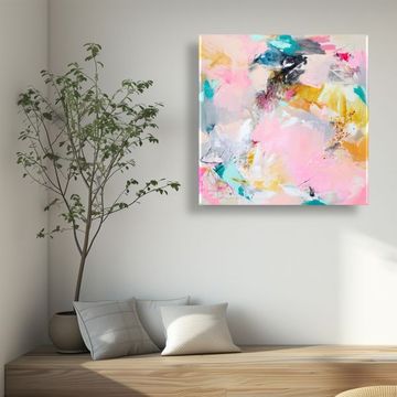 BRIGHT PINK CANVAS WALL ART - BRIGHT PINK 1Mx1M