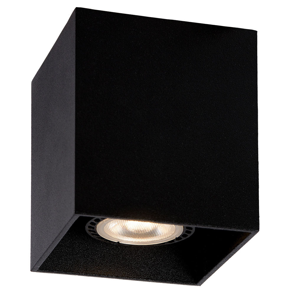 Eurolux - Downlight - Surface Square - Sand - Black - GU10 - 1x50w
