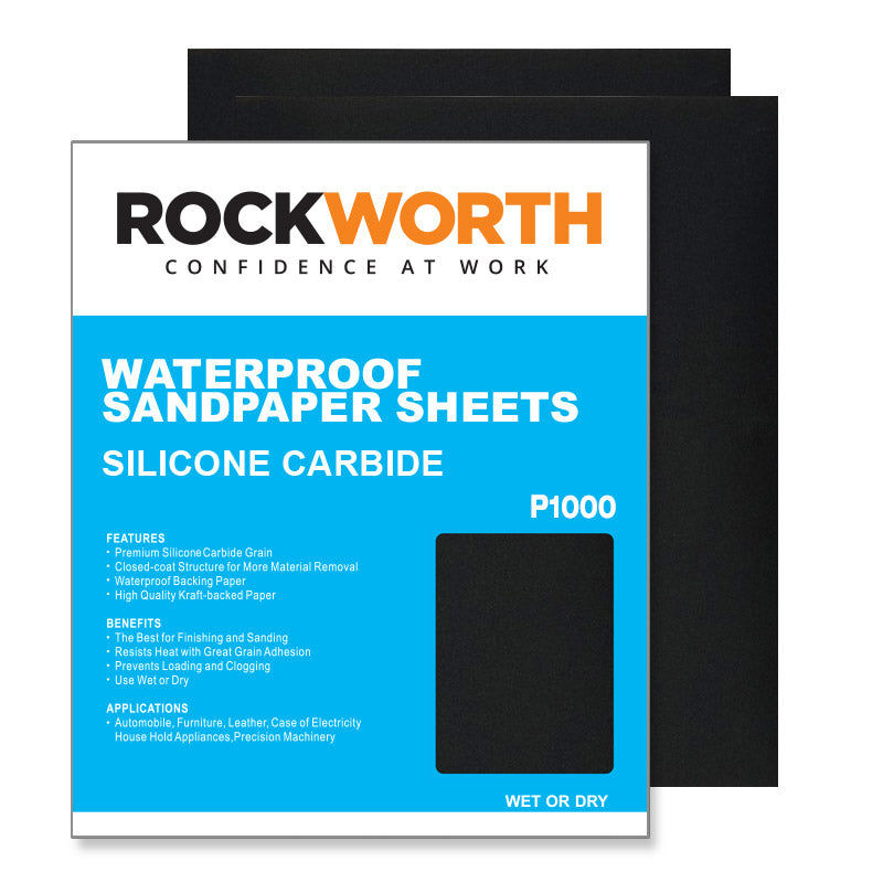 Rockworth Water Paper Sheets P1000 (50 Pack)