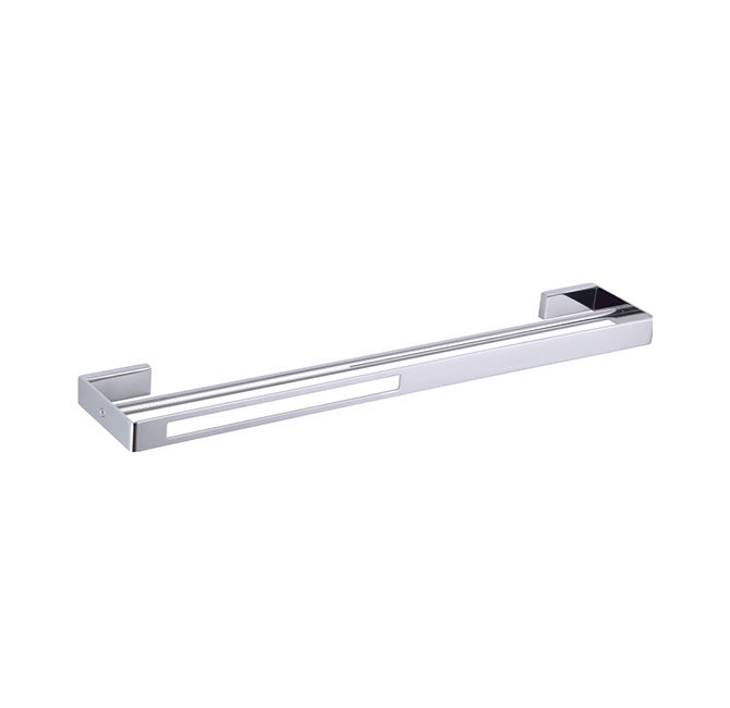 Devario Double Towel Rail Square 60cm -Chrome