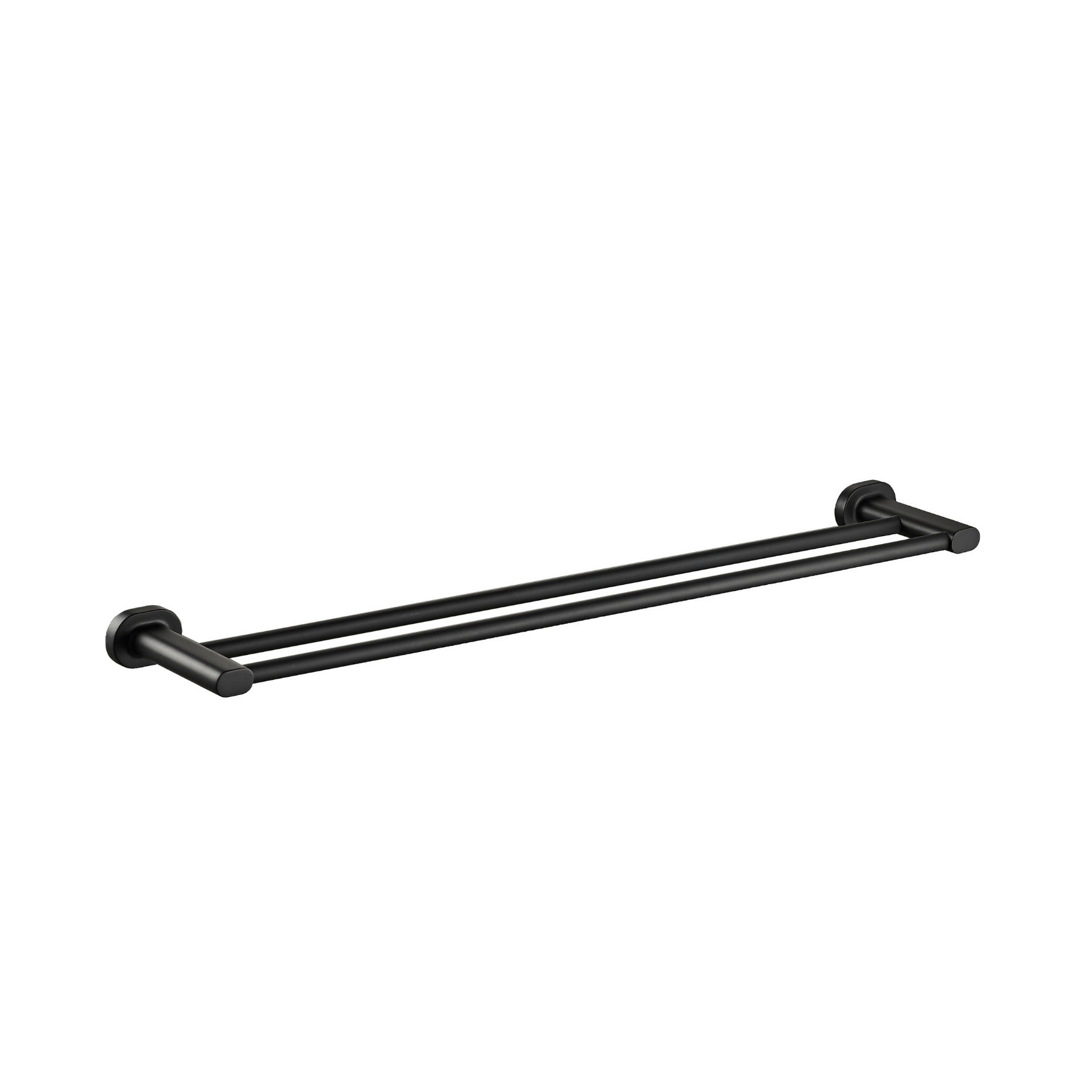 Zenna Black - Double Towel Rail