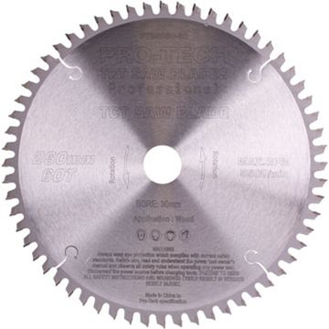 Saw Blade Tct 260X2.5X30X60T Wood Prof. Pro-Tech Fes. Kapex