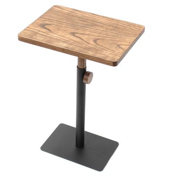 Studio Adjustable Side Table Height Ranging from 47cm to 71cm in Coffee Stain