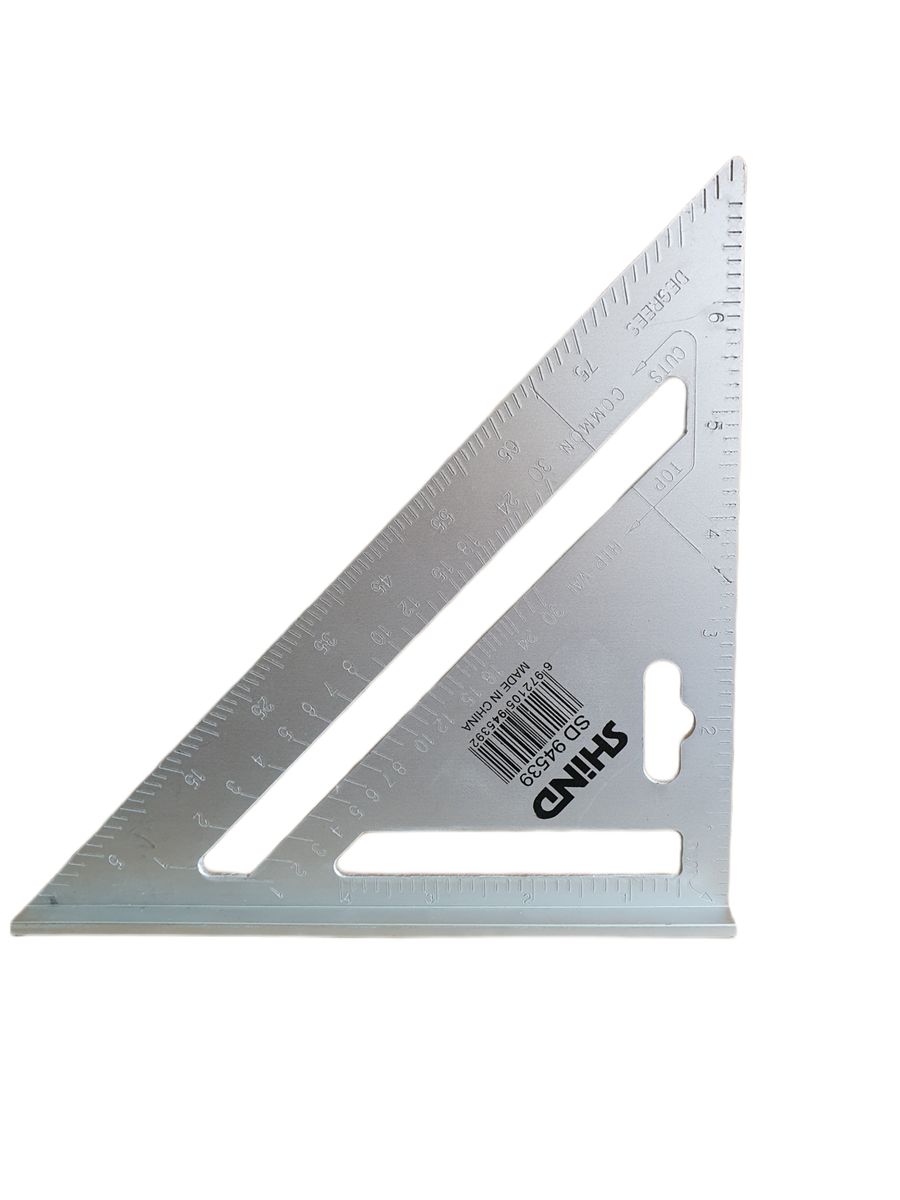 Shind Aluminum Angle Square – Precision 90° & 45° Measuring Tool for Carpentry, Woodworking & DIY