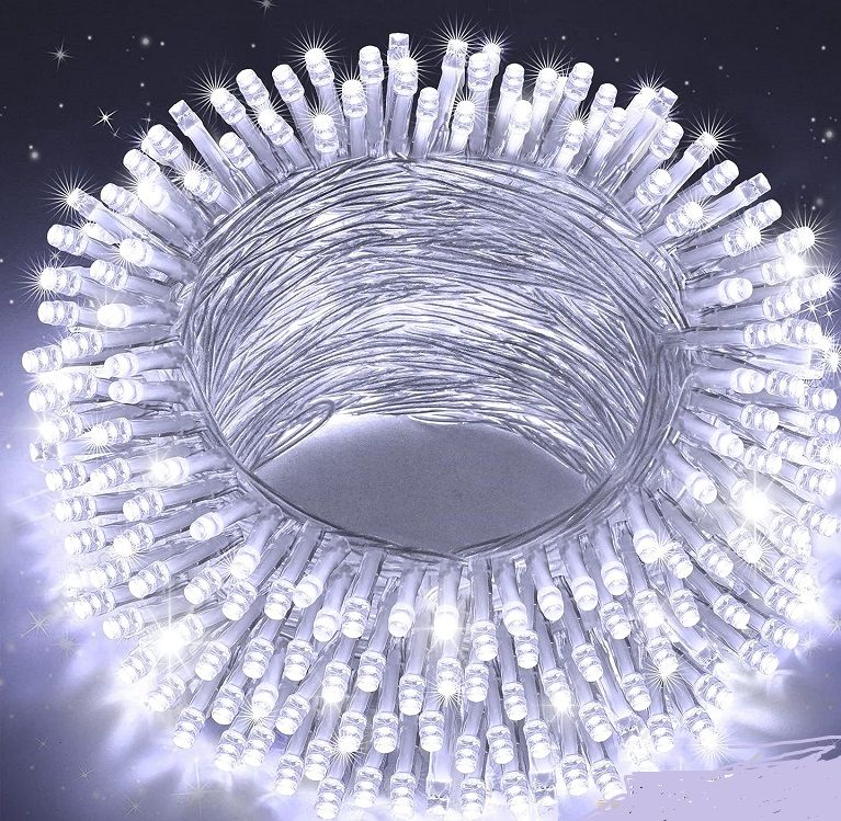 20M LED Inter-Connecting Clear Cable Fairy Light White - ZYF-D81