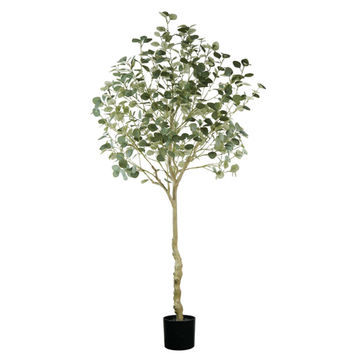 HouzeComfort Artificial Eucalyptus Tree Plant - 210cm