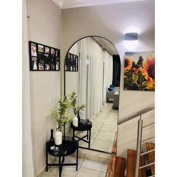 Atch Shape Mirror 2mx1m black - Steel Frame