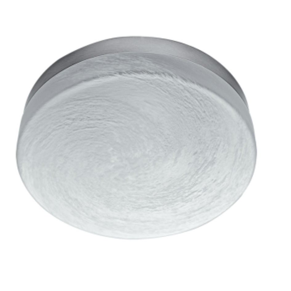 Satin Chrome with Alabaster Glass