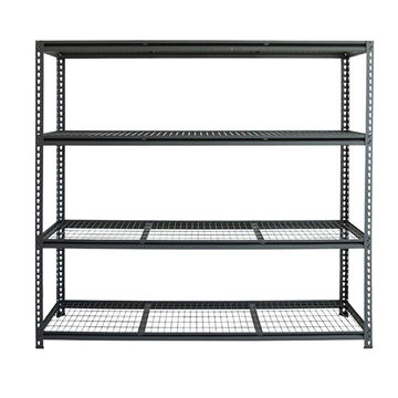 4 Tier Matt Black Heavy Grade Shelf