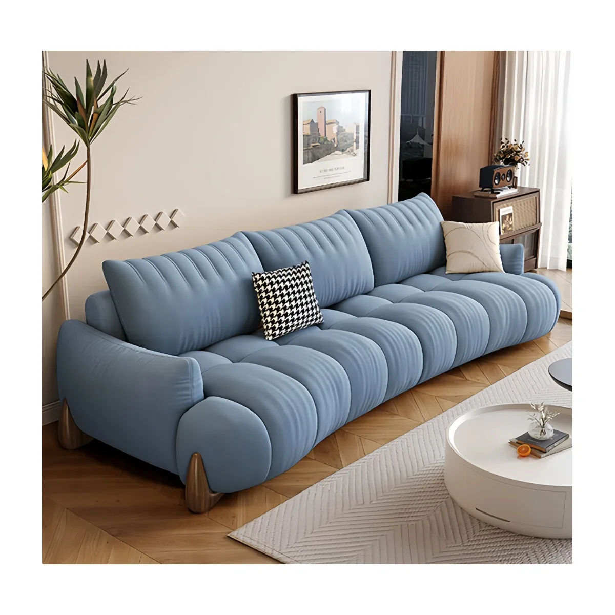 Alvaris 3 Seater Sofa (Blue)