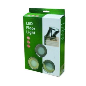 6Pcs Kit,  Floor/Stair/Deck Circular LED Light Cool White IP6