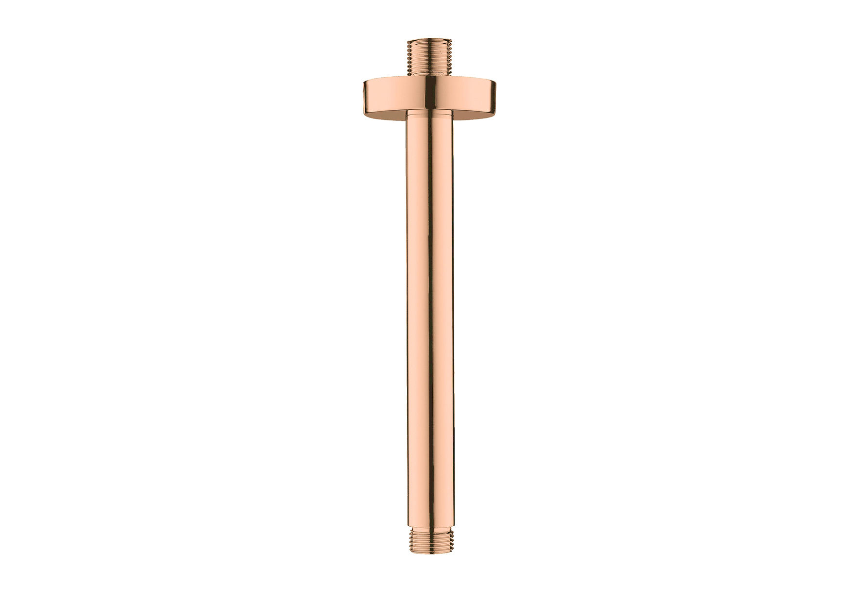 Devario Premio Shower Ceiling Arm Round 22*300mm Stainless Steel- Rose Gold
