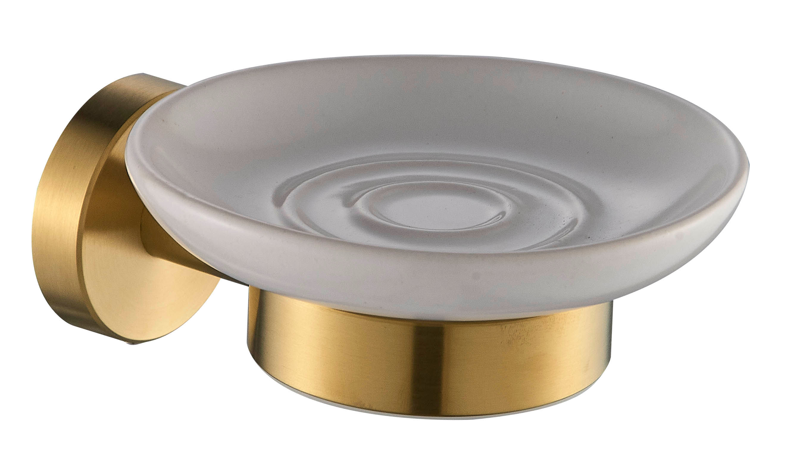 MILAN BRUSHED BRASS SOAP HOLDER
