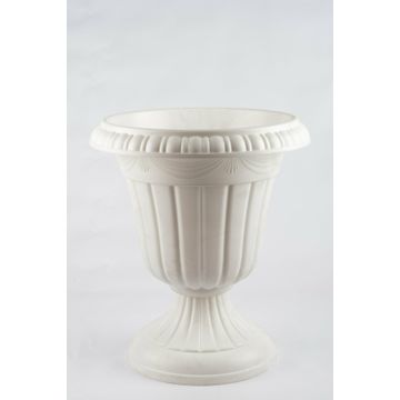 PLASTIC VASE WHITE 24X33X39CM