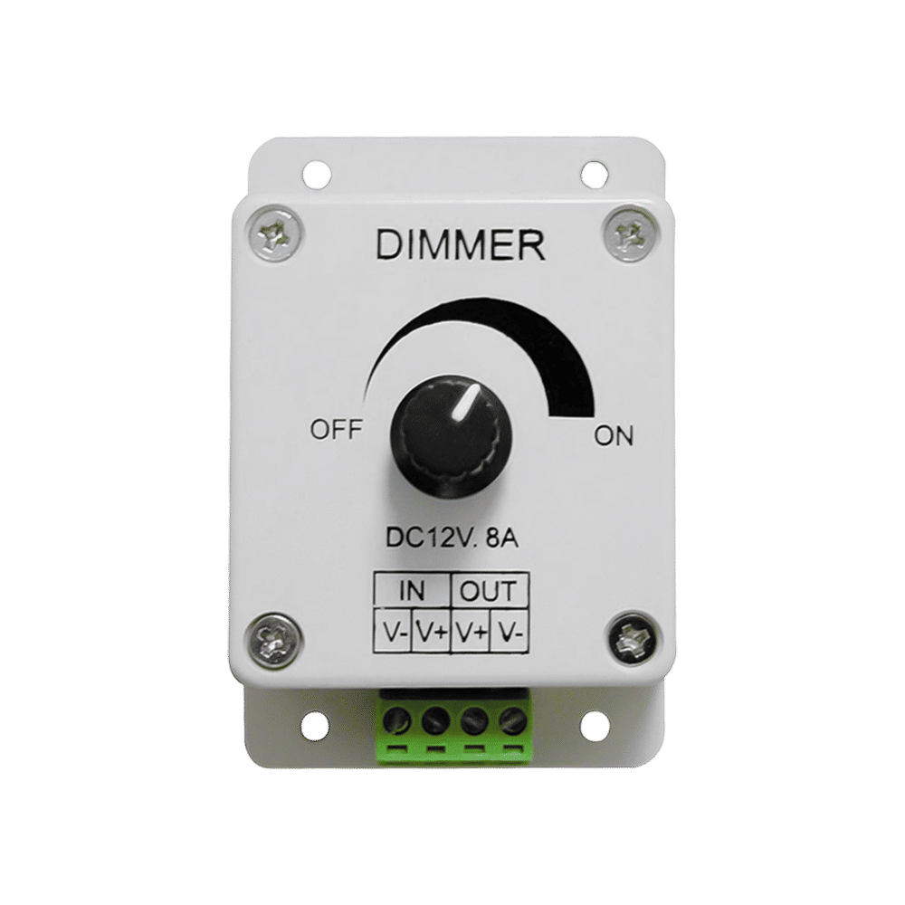 12VDC Wired Dimmer 96W 89x59x35mm