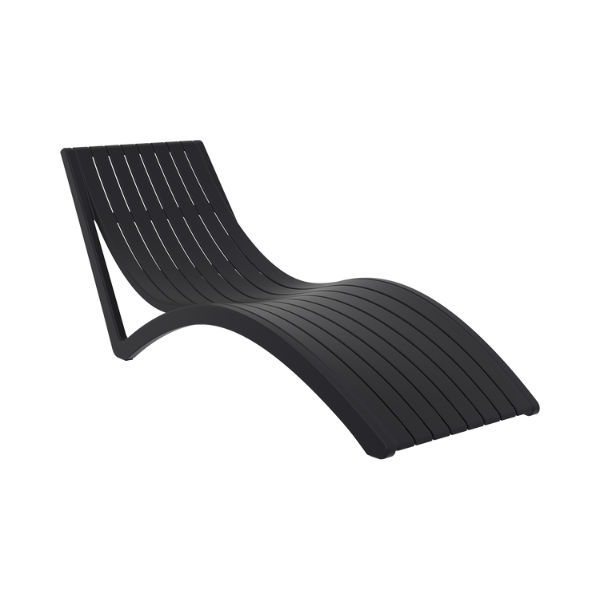 Siesta exclusive Slim Pool Lounger - Black