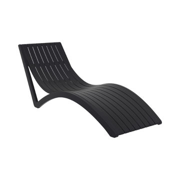 Siesta exclusive Slim Pool Lounger - Black