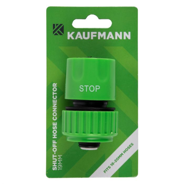Kaufmann - Shut Off Hose Connector - 20mm - Bulk Pack of 10