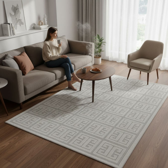 ANTIQUE OUTDOOR 11025A CREAM CREAM 160x230cm Area Rug