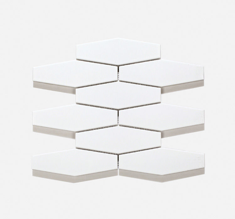 Mosaic Porcelain - White Diamond - 297x307 (per sheet)