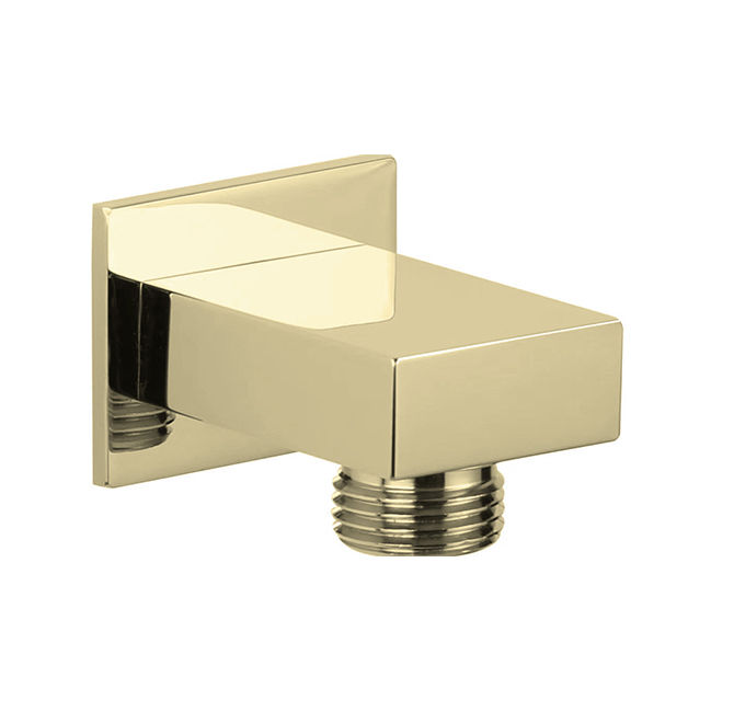 Devario Premio Shower Outlet Elbow Rectangular Brass -Brushed Gold