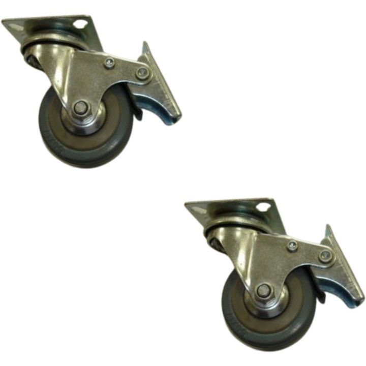 50mm GRAY CASTER WITH BRAKE