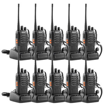 Baofeng 888S 16-Channel UHF 400-470MHz Walkie Talkie 2 Way Radio 10 Pcs