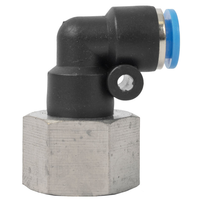 Aircraft - Pu Hose Fitting Elbow 6mm-3/8 F - 12 Pack
