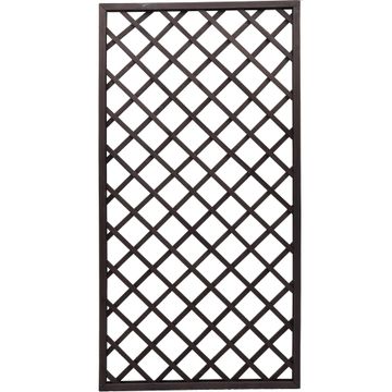 Framed Trellis 96 Diamond 1800 x 935mm Black
