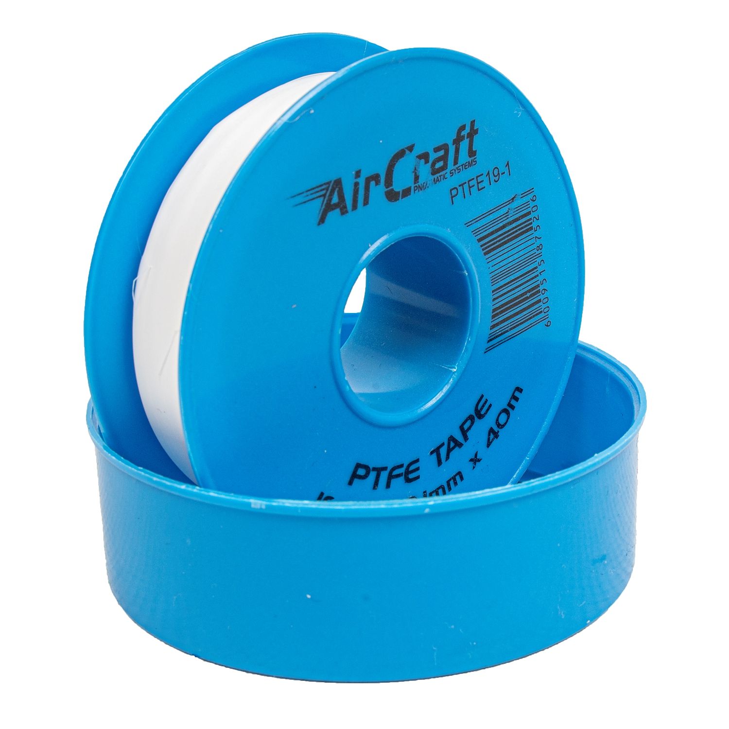 Air Craft - PTFE Tape - Roll - 19mm x 0.1mm x 40m - 6 Pack