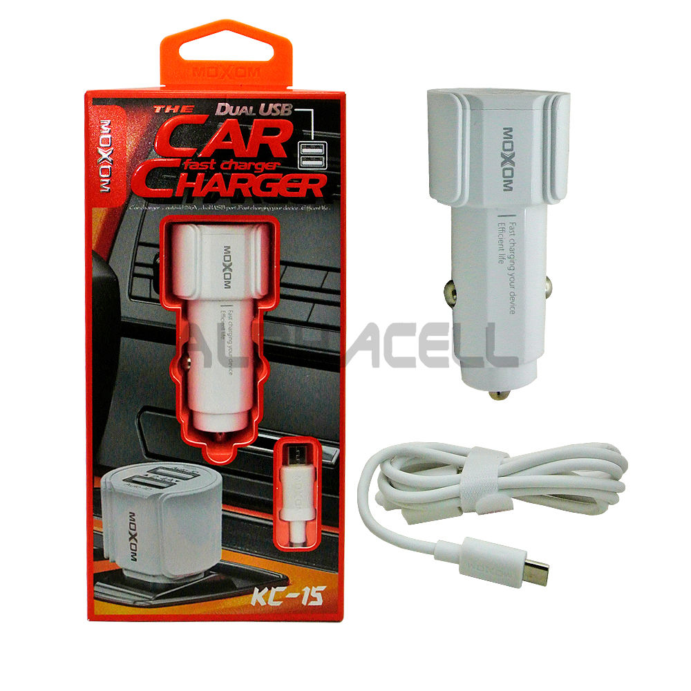 CAR CHARGER MOXOM - SAMSUNG(MICRO) - KC-15