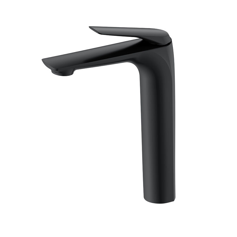 Fabro Basin Mixer Brass  Tall - Matt Black