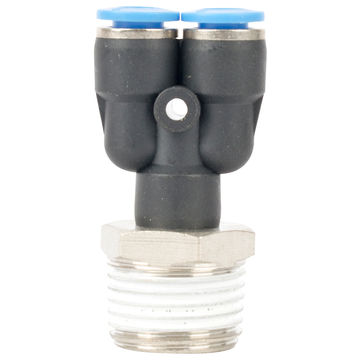 Aircraft - Pu Hose Fitting Y Joint 6mm-1/2 M - 5 Pack