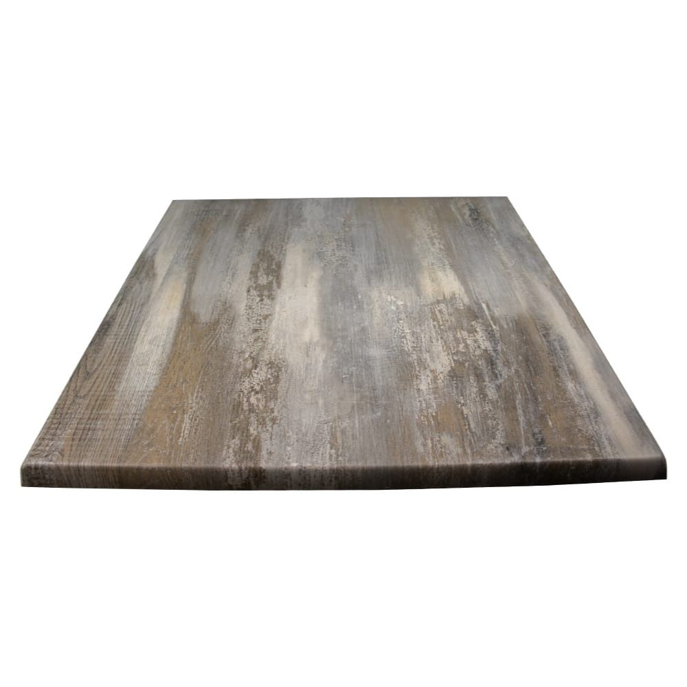 Vividitto - Werzalit Square Cafe Table Top 80cm -  Iceland Oak 2