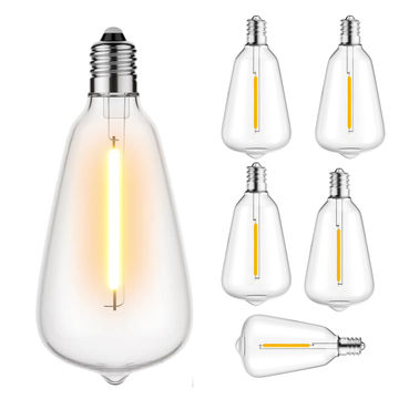 Stellar Lighting Vintage Light Replacement Bulbs ST38 LED E12 0.8W 6 Pack